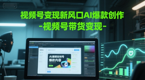 视频号变现全攻略：AI创作+带货技巧，从0到1实现流量变现-AI创作学习-提示词应用-短视频玩法AI智创工坊