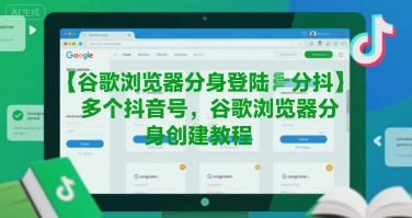 谷歌浏览器：分身登陆多个账号，谷歌浏览器分身创建教程-AI创作学习-提示词应用-短视频玩法AI智创工坊