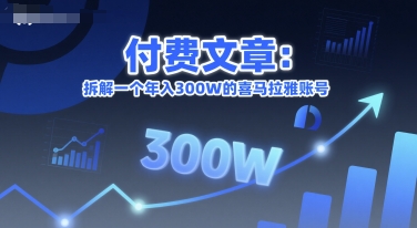 文章：拆解一个年入300W的喜马拉雅账号-AI创作学习-提示词应用-短视频玩法AI智创工坊
