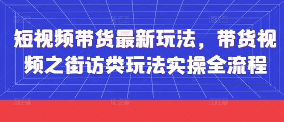 右豹：短视频带货最新玩法，带货视频之街访类玩法实操全流程-AI创作学习-提示词应用-短视频玩法AI智创工坊