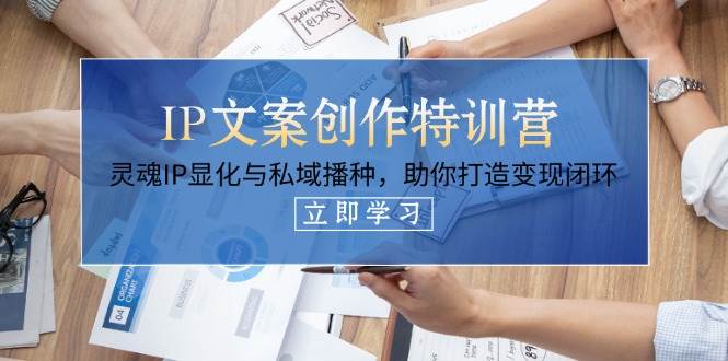 IP文案创作特训营，灵魂IP显化与私域播种，助你打造变现闭环（14节课）-AI创作学习-提示词应用-短视频玩法AI智创工坊